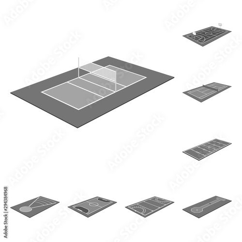 Isolated object of game and championship logo. Set of game and sport vector icon for stock.