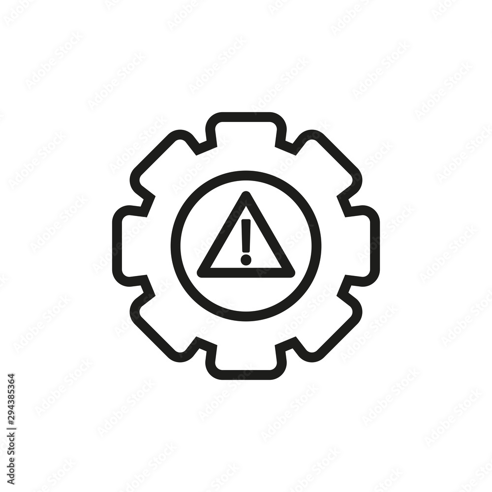 Sign of a system error. Simple vector illustration Sign of a system error. Simple vector illustration