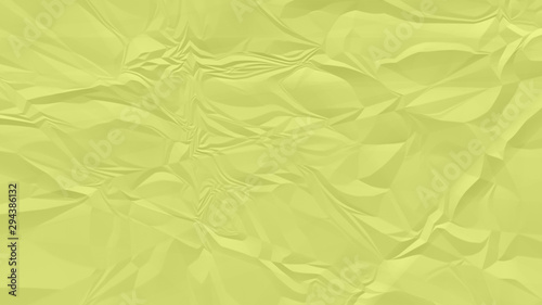 crumpled yellow paper background close up