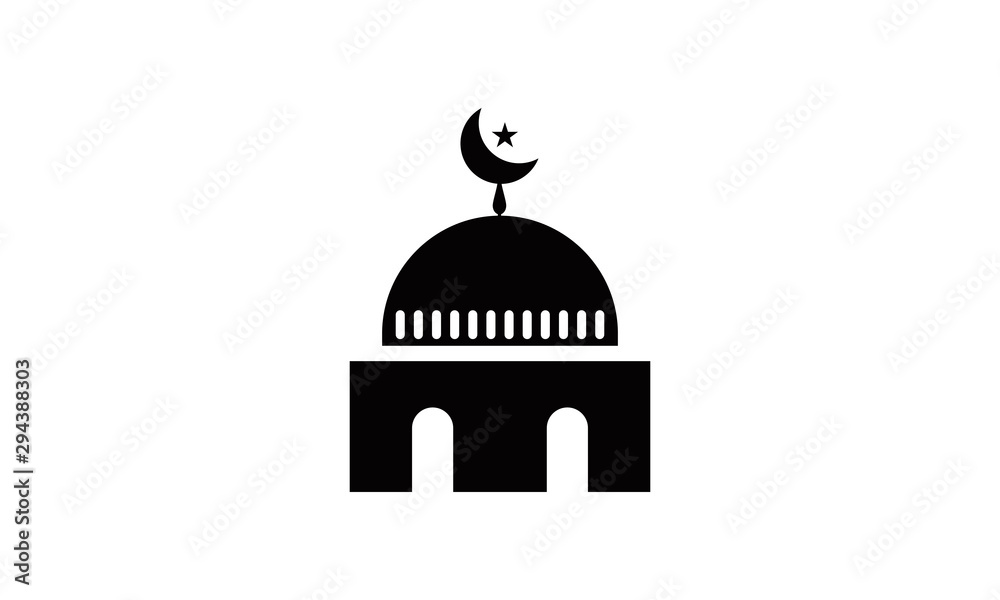 the mosque vector building the mosque vector building