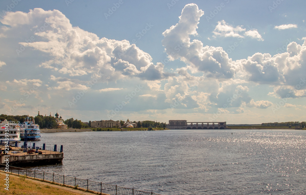 Uglich. Yaroslavl region. Uglich hydroelectric power station. Uglich. Yaroslavl region. Uglich hydroelectric power station.