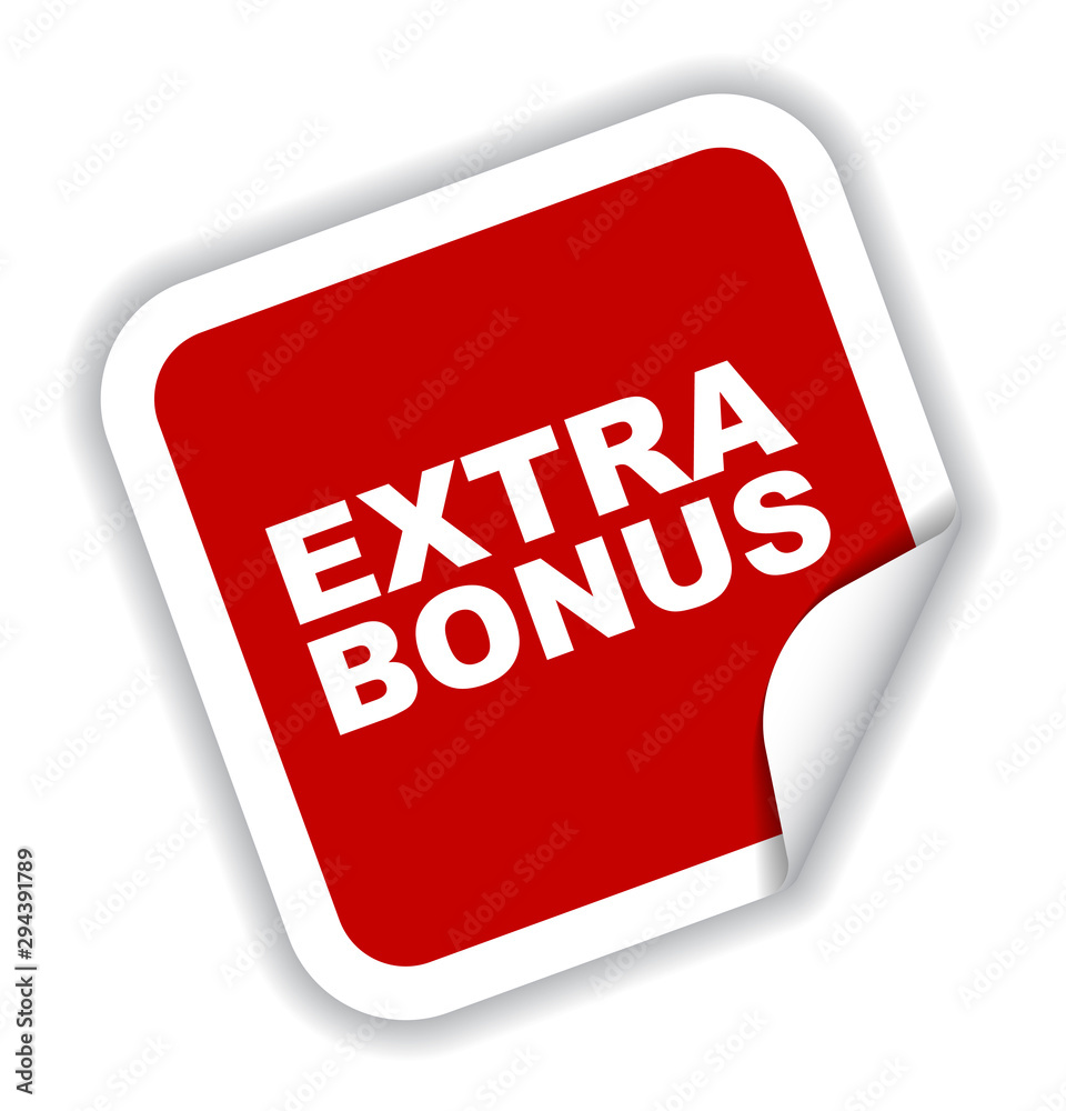 red vector banner extra bonus red vector banner extra bonus