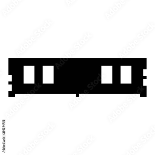 Memory icon vector, RAM icon vector isolated on white background. eps 10