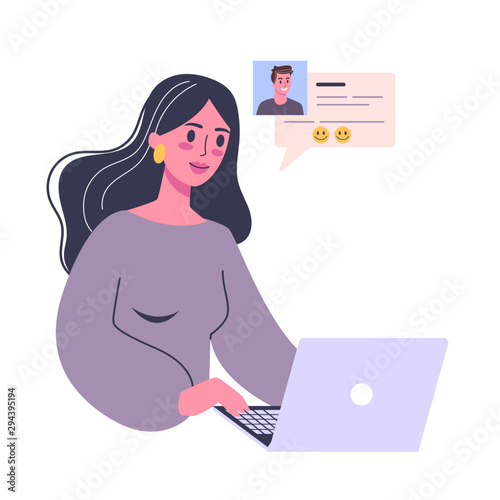 Online dating app concept