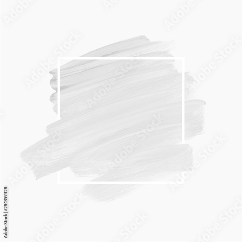 Logo brush painted watercolor abstract background design illustration vector over square frame. Perfect acrylic design for headline, logo and sale banner. 