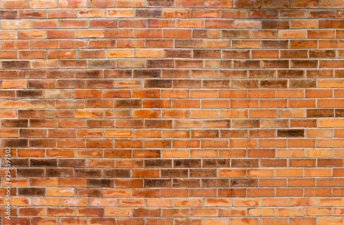Beautiful red brick wall background, construction concept, blank brick wall pattern background