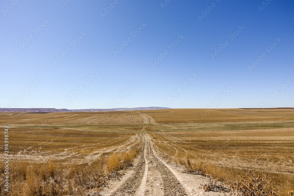 Long and dusty dry dirt road Long and dusty dry dirt road