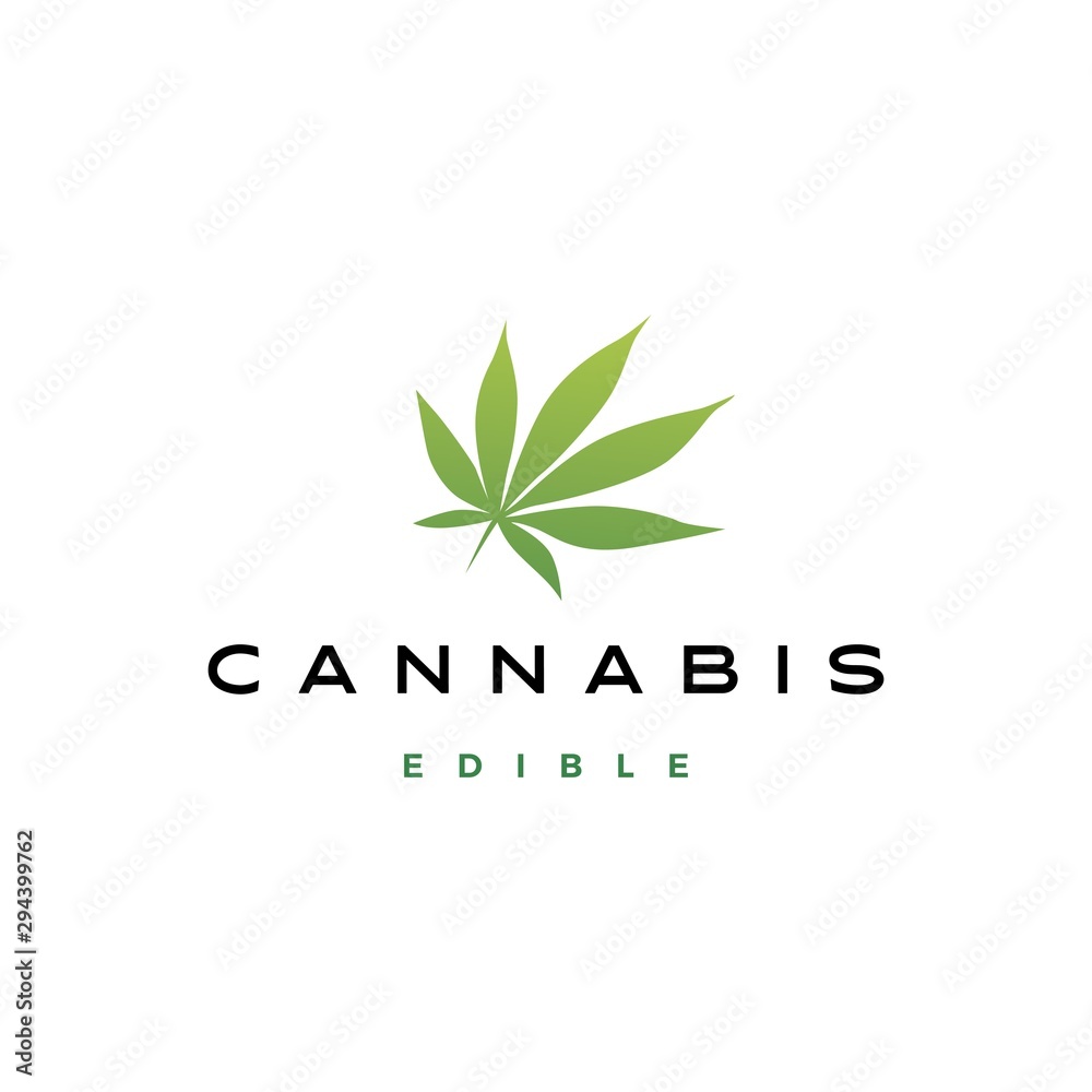 cannabis leaf logo vector icon illustration cannabis leaf logo vector icon illustration