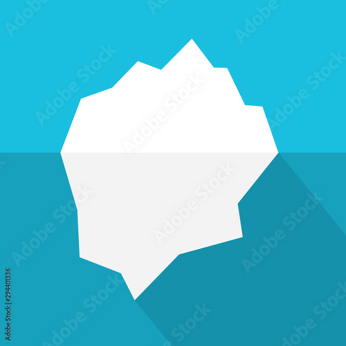 floating iceberg icon- vector illustration photo