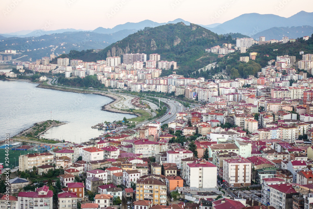 General view of Giresun City in Turkey.