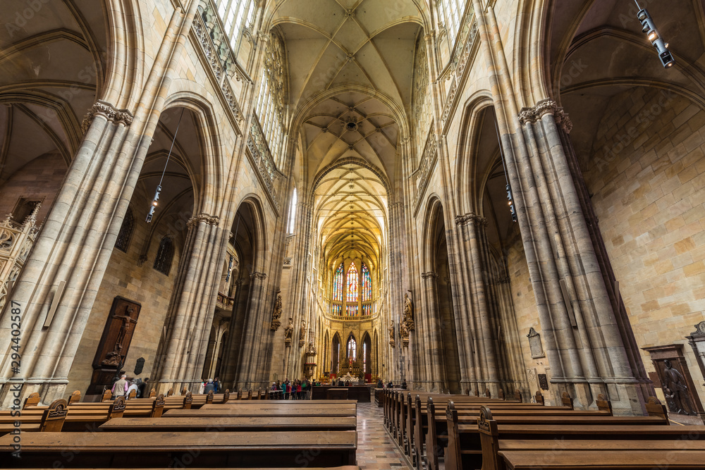 Cathedral of Saint Vitus in Prague, Czech Republic.