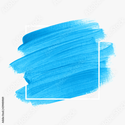 Logo brush painted watercolor background vector. Perfect design for headline and sale banner. 