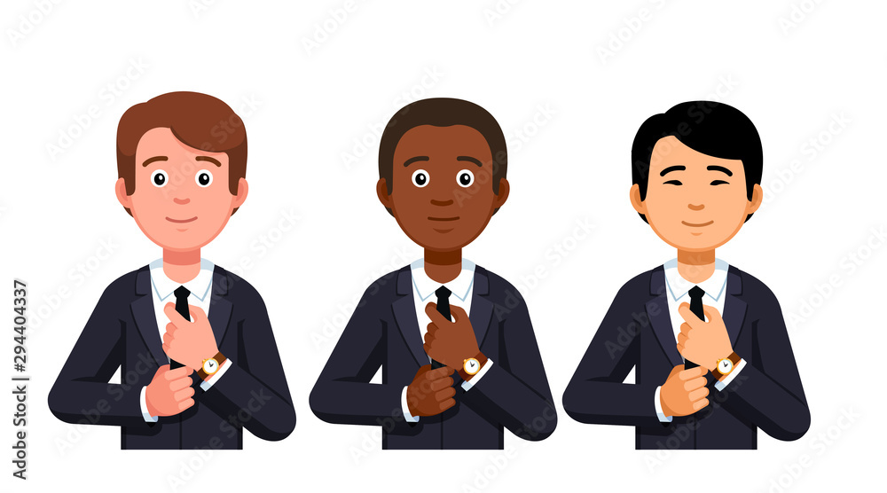Business men, diverse ethnic company people team Business men, diverse ethnic company people team