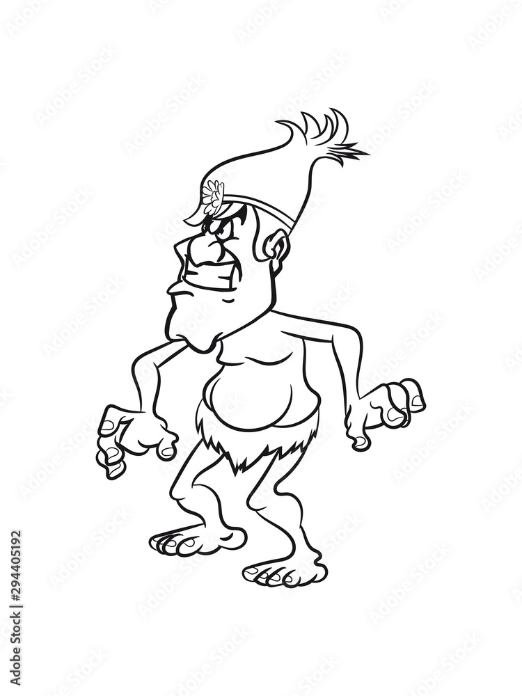 troll witzig cartoon wütend grimmig märchen wald fabeln sagen fantasy einfarbig troll witzig cartoon wütend grimmig märchen wald fabeln sagen fantasy einfarbig