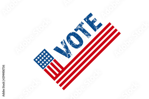2020 Vote in USA american president banner card