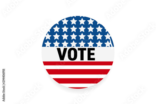 2020 Vote in USA american president banner card