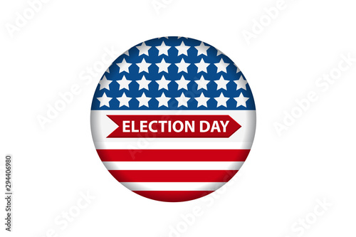 2020 Vote in USA american president banner card