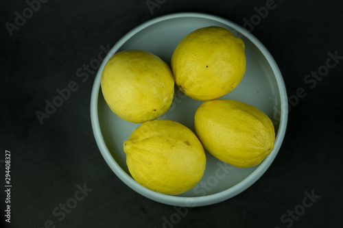 Ripe yellow lemon fruit