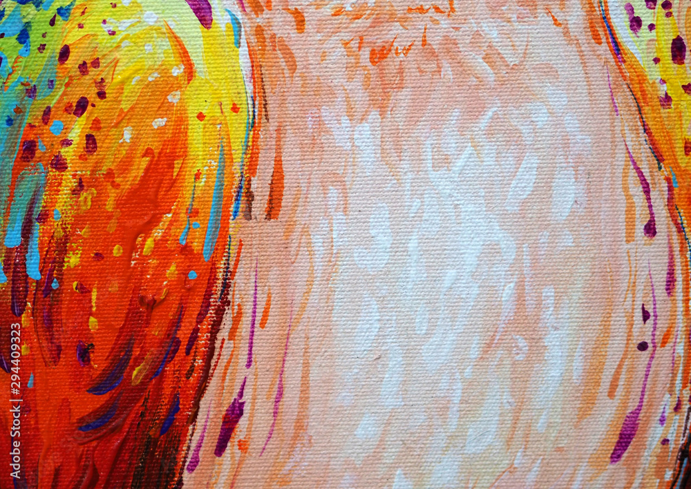 Colorful oil painting abstract background with texture.