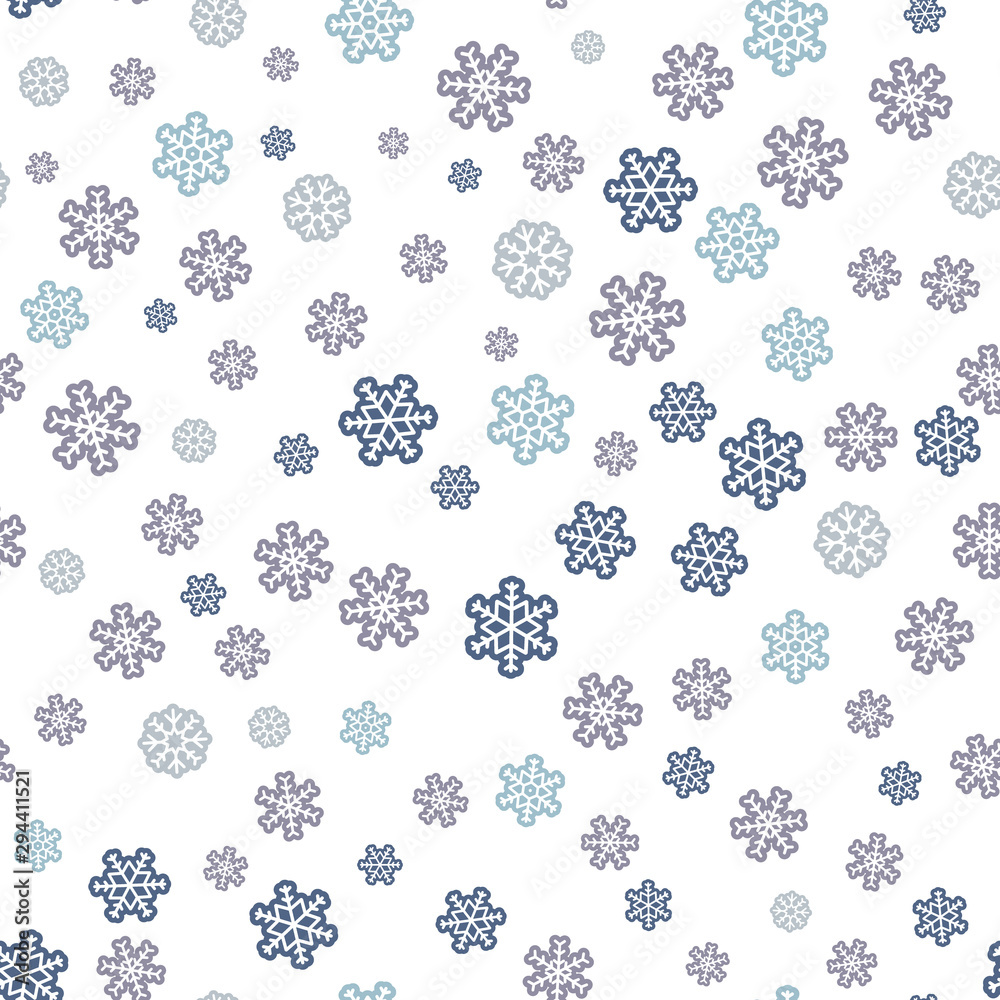 Snowflake seamless pattern. Snow on white background. Abstract wallpaper, wrapping decoration. Symbol winter, Merry Christmas holiday, Happy New Year celebration Vector illustration. Snowflake seamless pattern. Snow on white background. Abstract wallpaper, wrapping decoration. Symbol winter, Merry Christmas holiday, Happy New Year celebration Vector illustration.