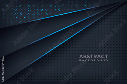 Abstract 3D background with a combination of luminous dots in 3D style. Graphic design element. Elegant decoration.