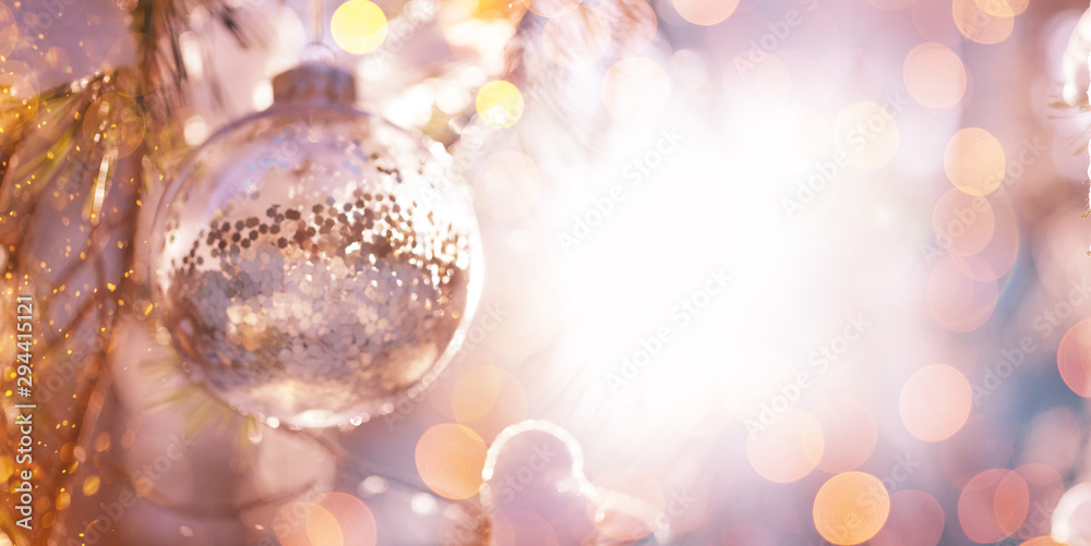 Christmas and New Year holidays background, greeting card. Glitter lights backdrop. Winter season. Text space. Closeup of Christmas-tree. Christmas and New Year holidays background, greeting card. Glitter lights backdrop. Winter season. Text space. Closeup of Christmas-tree.