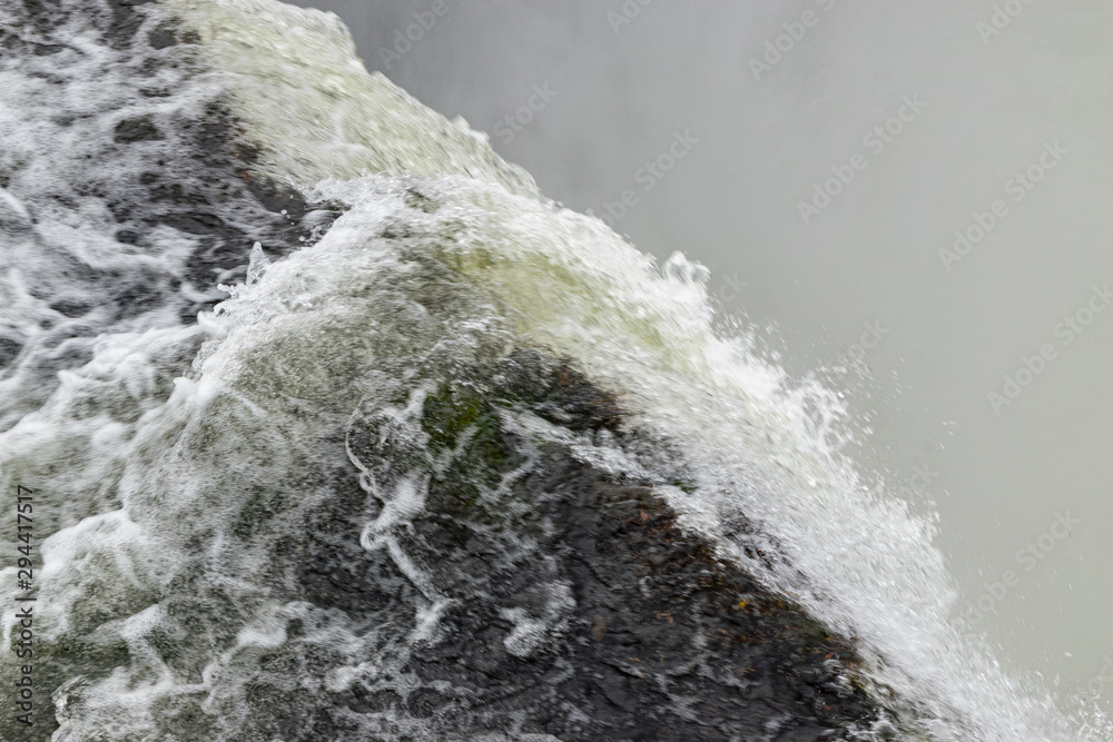 View of Iguazu fall, a magnificent waterfall in Brazil and Argentina