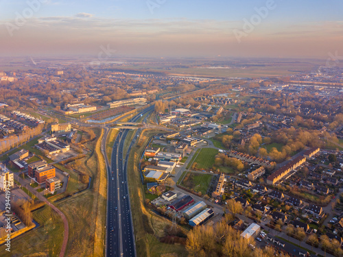 View over eastern part of Groningen city photo