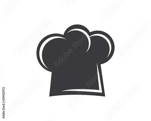 hat chef logo template vector
