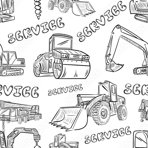 Service and technical machines white