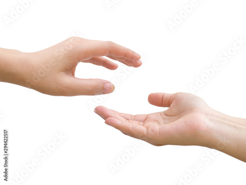 Hands together;Giving and receiving hands