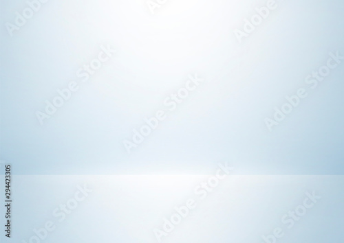Studio blue background .Light blue gradient abstract background .White empty room vector.