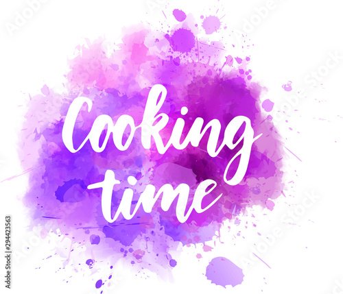 Cooking time lettering background