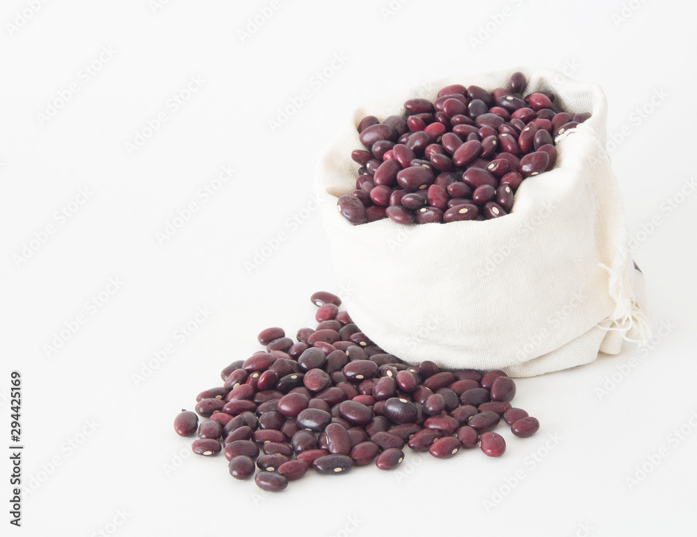 Red beans raw in a bag Red beans raw in a bag