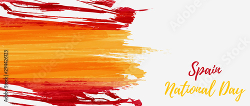 Abstract grunge brushed flag of Spain