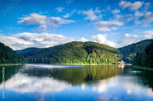 bystrzyckie lake in zagorze slaskie in Poland