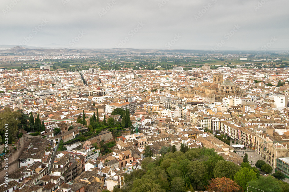 View of Granada city. Andalisia. Spain.