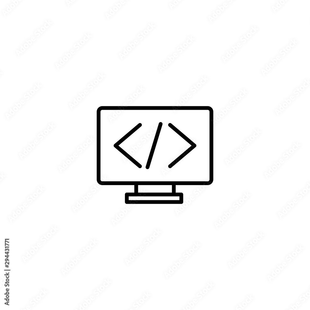 code programming icon vector illustration code programming icon vector illustration
