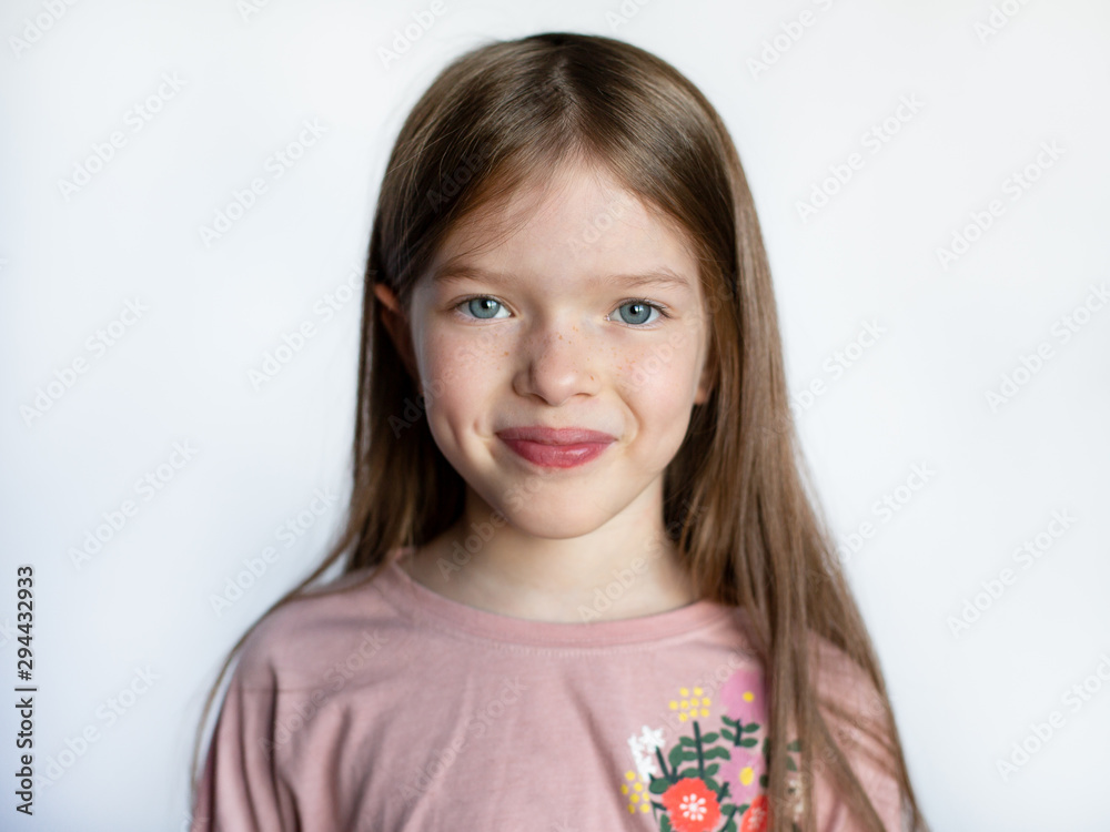 portrait of a little cute smiling girl portrait of a little cute smiling girl