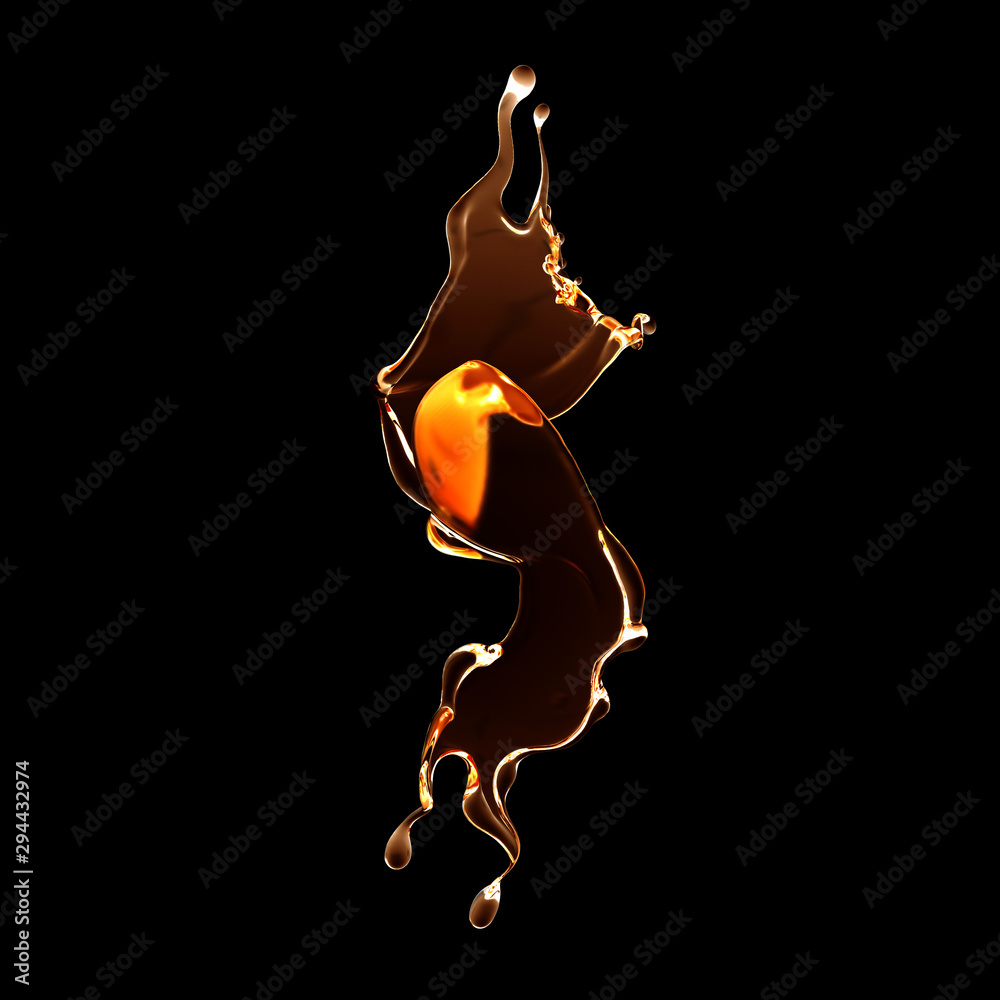 Splash fluid. 3d illustration, 3d rendering. Splash fluid. 3d illustration, 3d rendering.