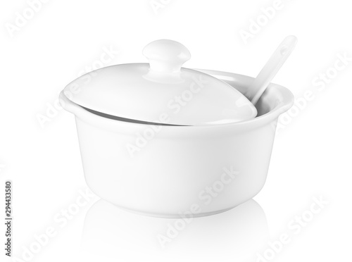 Valokuva White ceramic tureen