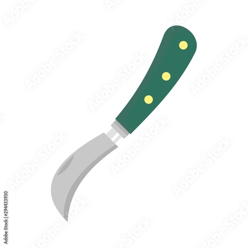 Garden knife icon. Flat illustration of garden knife vector icon for web design