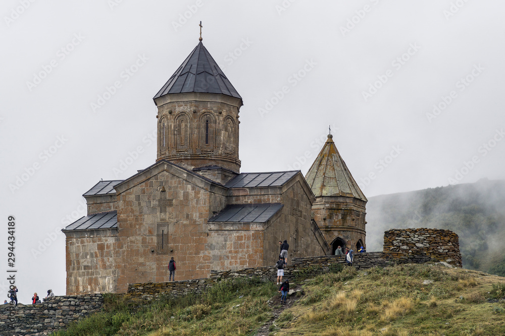 Cminda Sameba Monastery in Stepancminda, Georgia