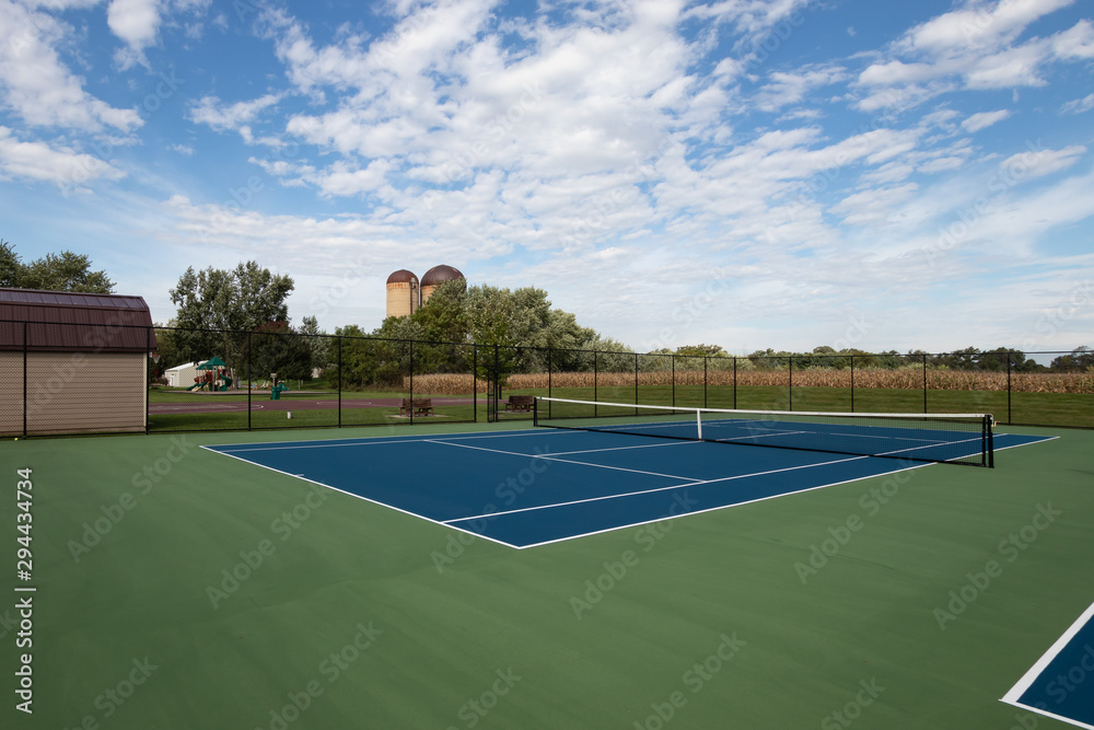 Fototapeta premium rural tennis court