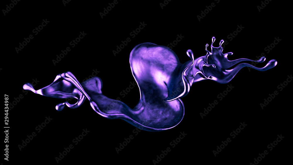 Splash fluid. 3d illustration, 3d rendering. Splash fluid. 3d illustration, 3d rendering.