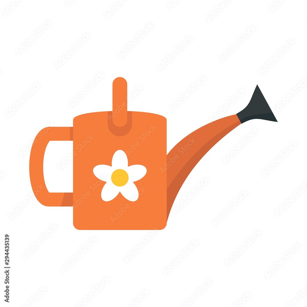 Flower watering can icon. Flat illustration of flower watering can vector icon for web design Flower watering can icon. Flat illustration of flower watering can vector icon for web design