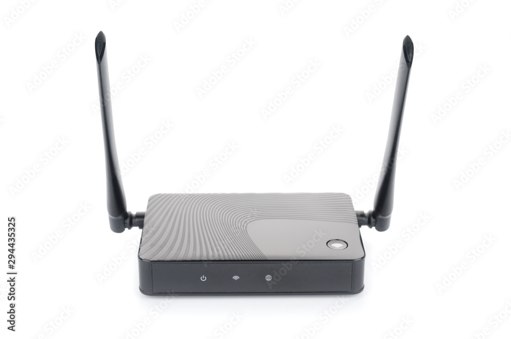 Wireless router isolated on white background Wireless router isolated on white background