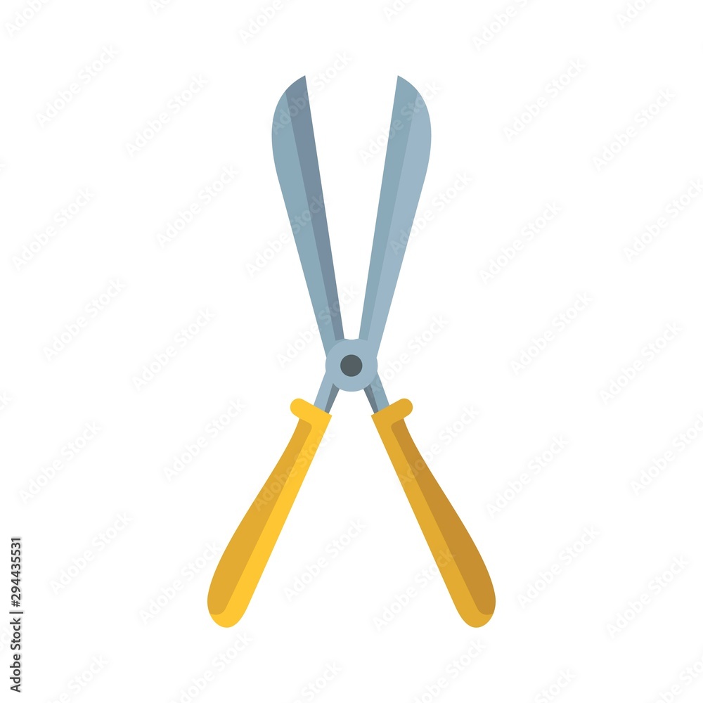 Scissors farm icon. Flat illustration of scissors farm vector icon for web design Scissors farm icon. Flat illustration of scissors farm vector icon for web design