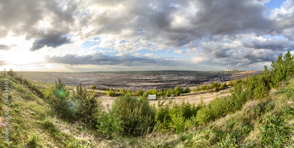 Belchatow brown coal open pit mine