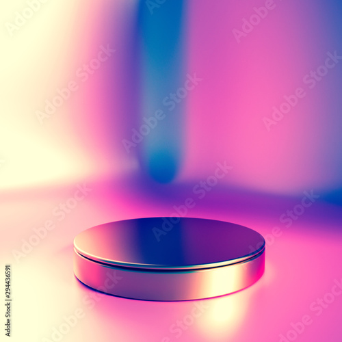 Elegant, beautiful abstract background with elements, studio, pedestal, minimalism. 3d illustration, 3d ..rendering.
